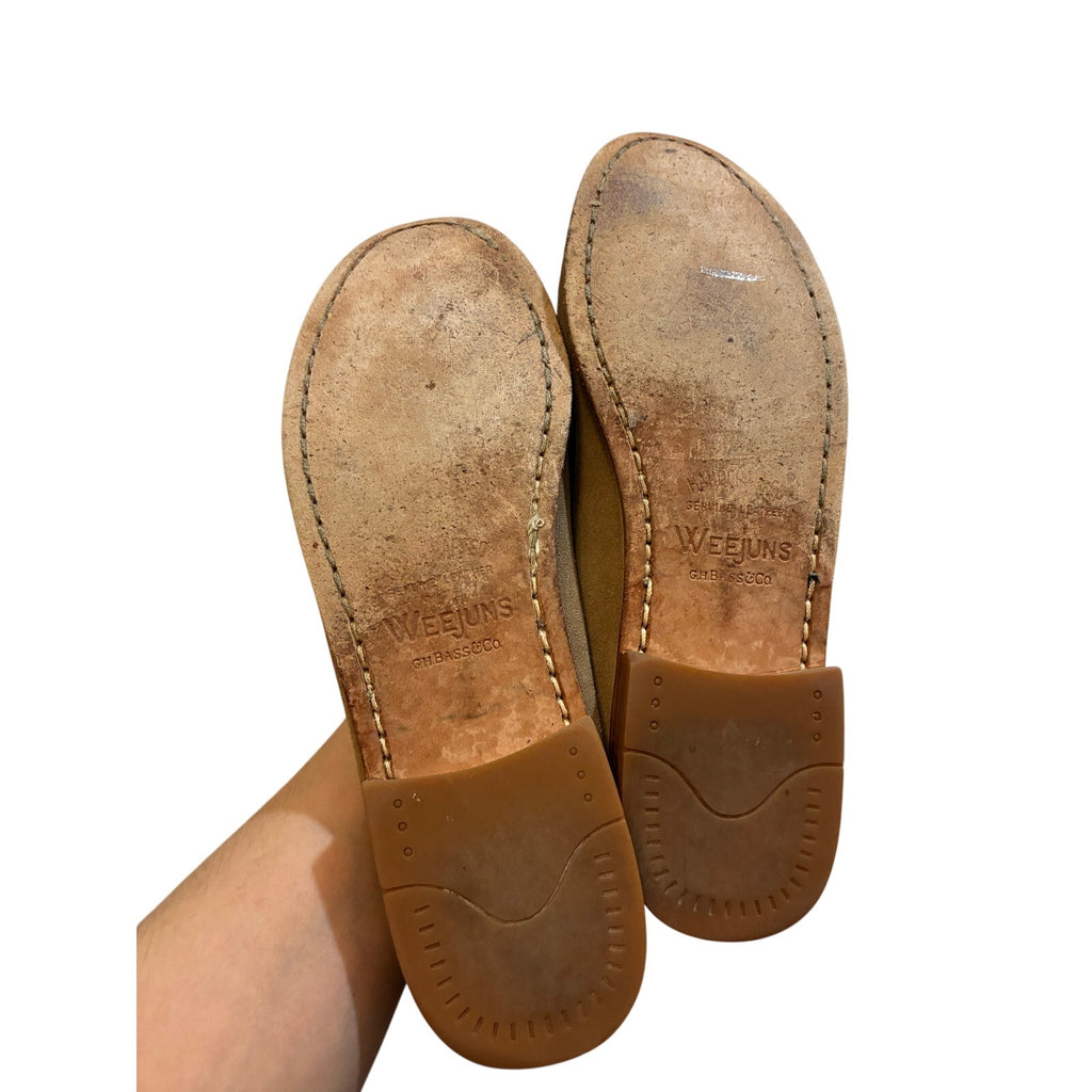 Womens Whitney Weejuns Penny Suede Loafer Sand Old Money Quiet Luxury 8.5 Preppy