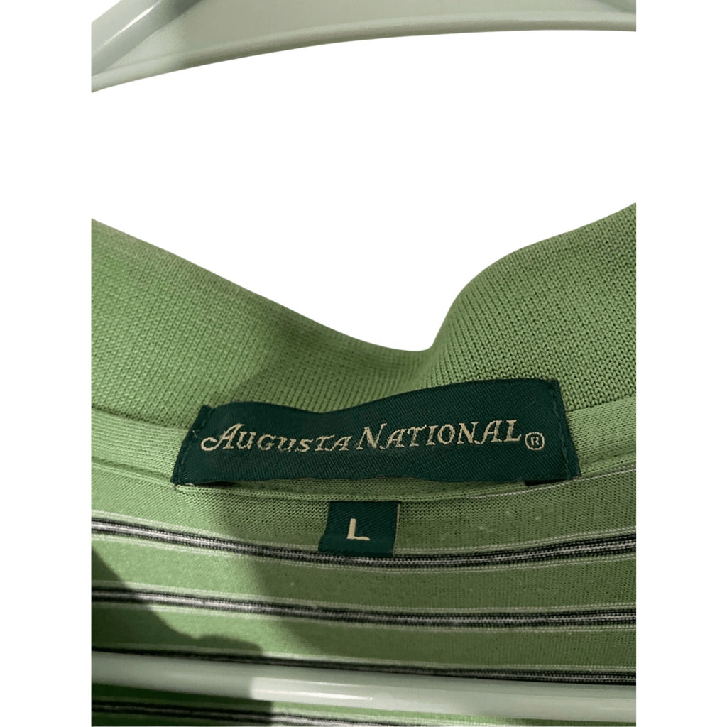 Master's Collection Augusta National Flag Men's Striped Polo Golf Sportswear