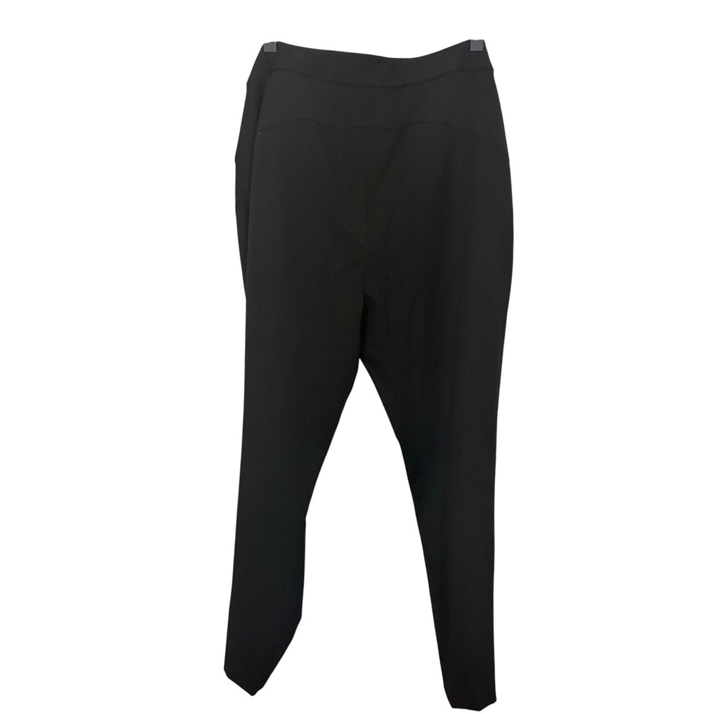 Vince Camuto Black Straight Leg Career Preppy Dress Slacks 10 Work Admin Formal
