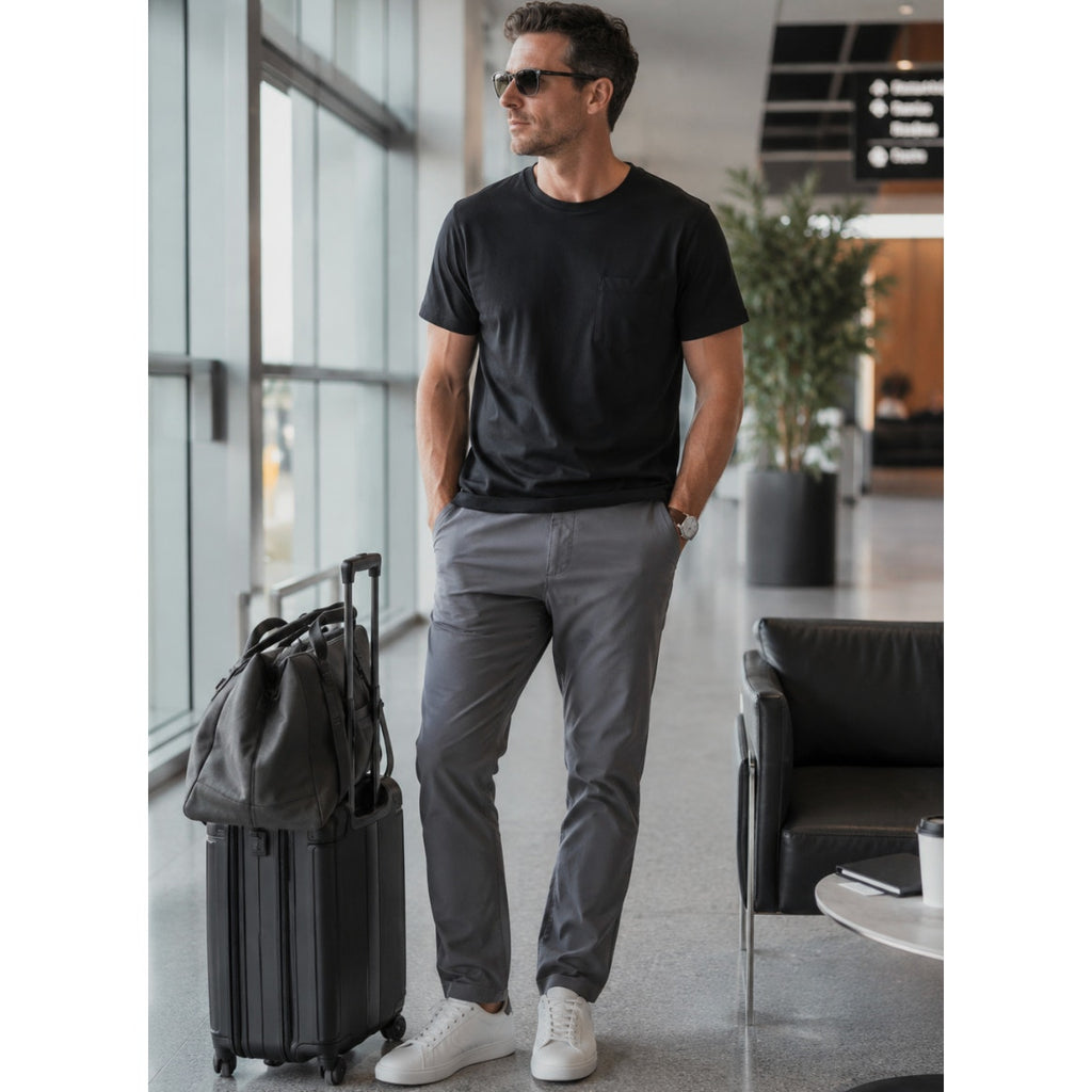 Gap Slim Fit Gray Lightweight Tech Travel Chino Pants Men's 36x34
