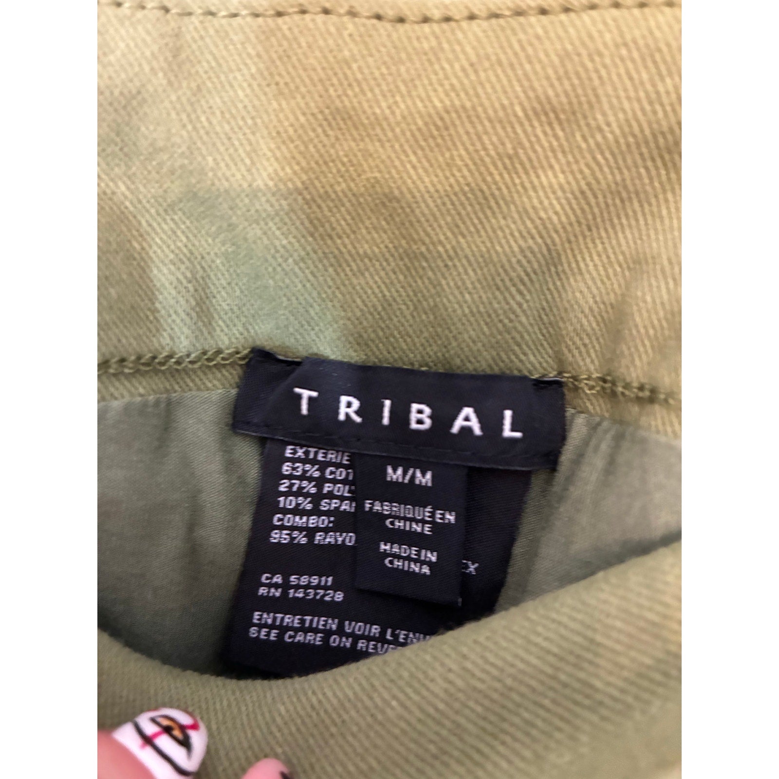 Tribal Army Green Utility Skort Gorpcore Hiking Tennis Pickleball Country Club M