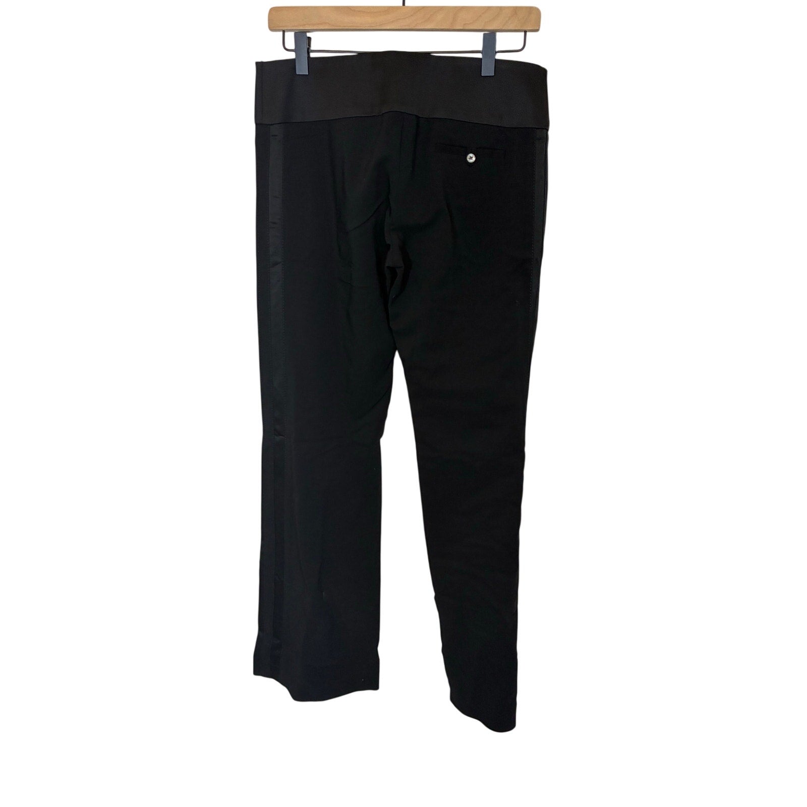 Karen Millen England Black Wool Blend Women's Career Office Pants 6 Corpcore
