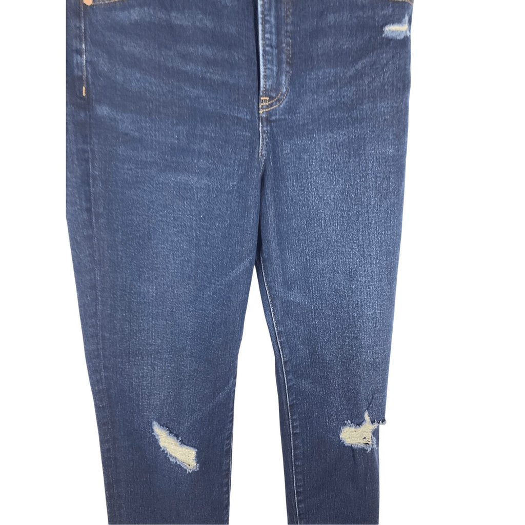 NWOT Express Slim Super High Rise Straight Lag Dark Wash Jeans