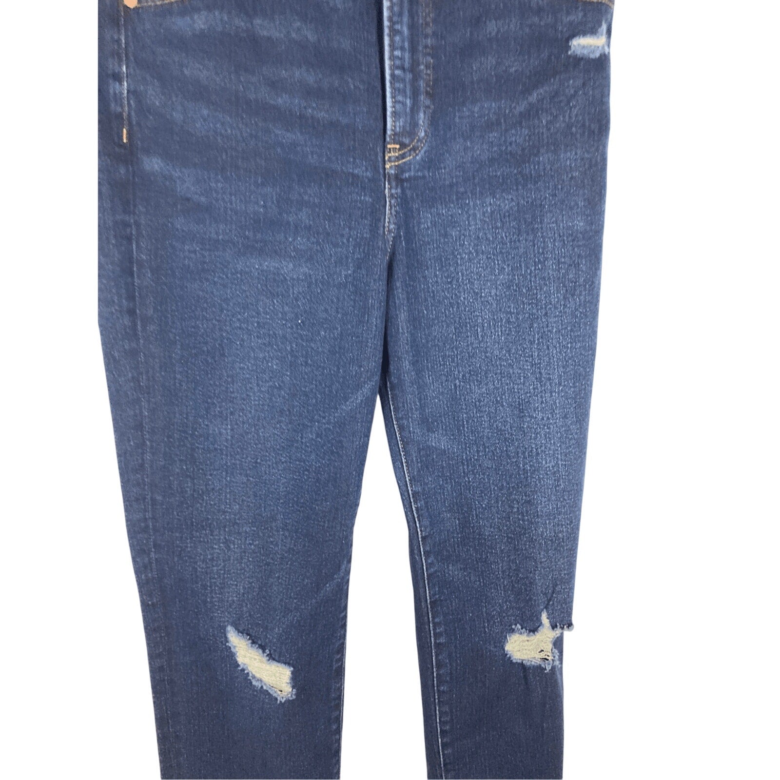 NWOT Express Slim Super High Rise Straight Lag Dark Wash Jeans