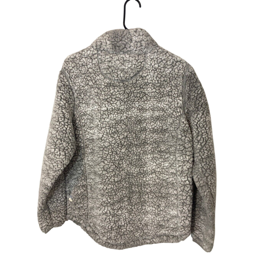 Simply Southern Medium Nomadic Fisherman Grey Quarter Zip Sherpa