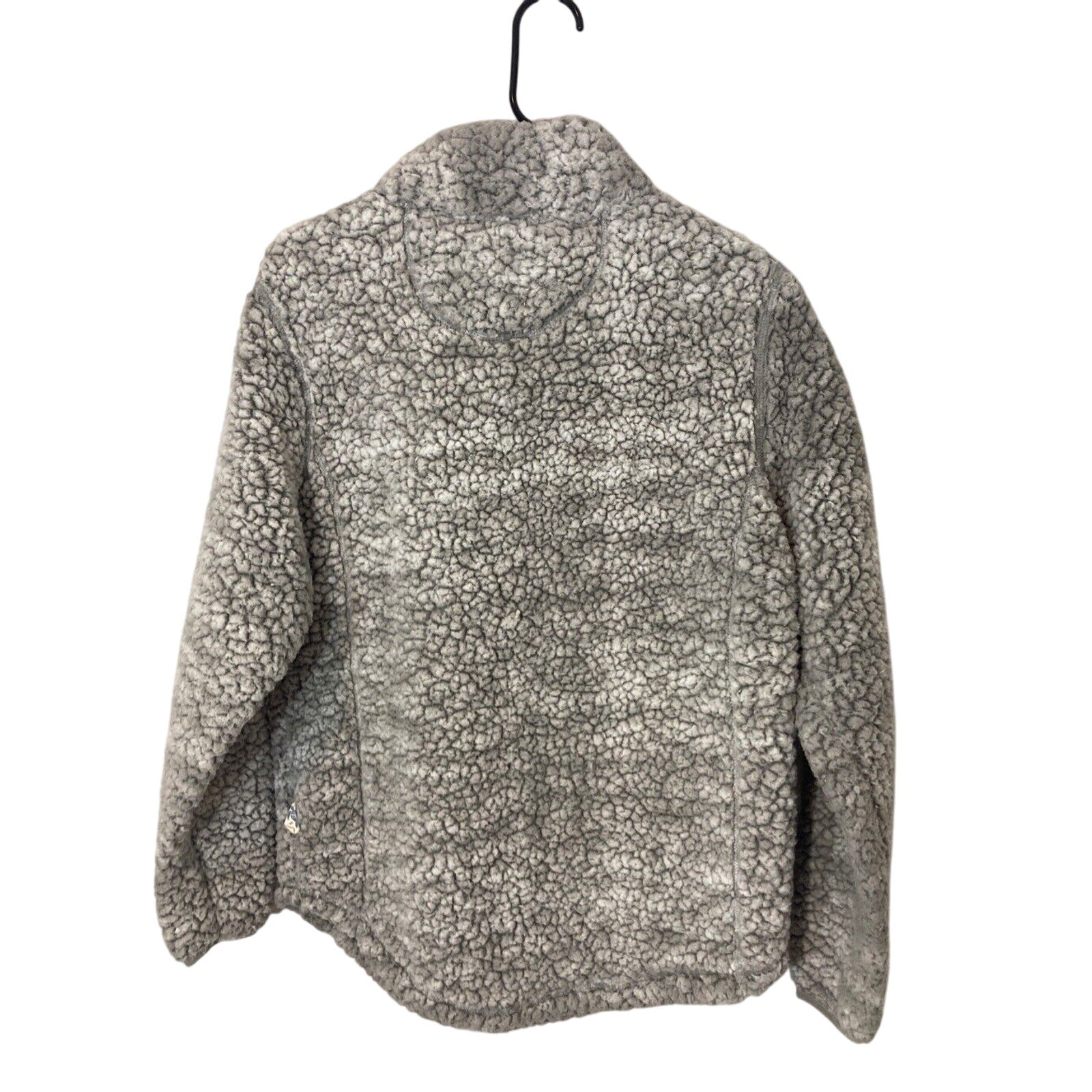 Simply Southern Medium Nomadic Fisherman Grey Quarter Zip Sherpa