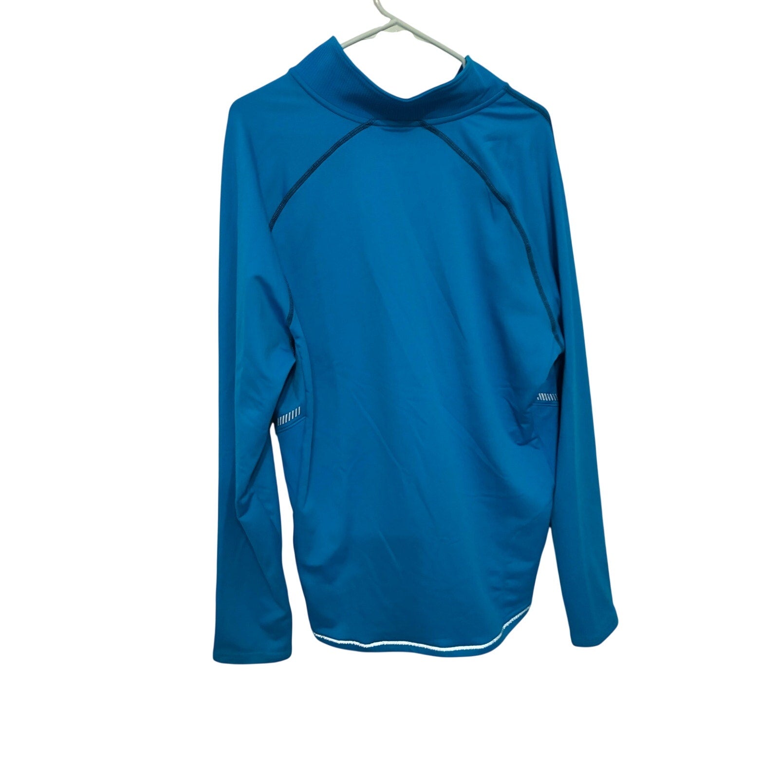 Saucony Mens 1/4 Zip Running Pullover XL Blue Performance Gorpcore Utility