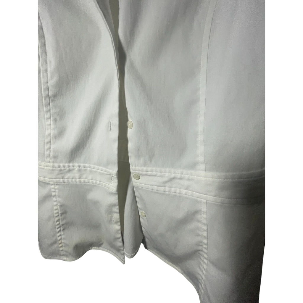 Express Stretch Old Money Diana  Sleeveless White Blouse Quiet Luxury Modest