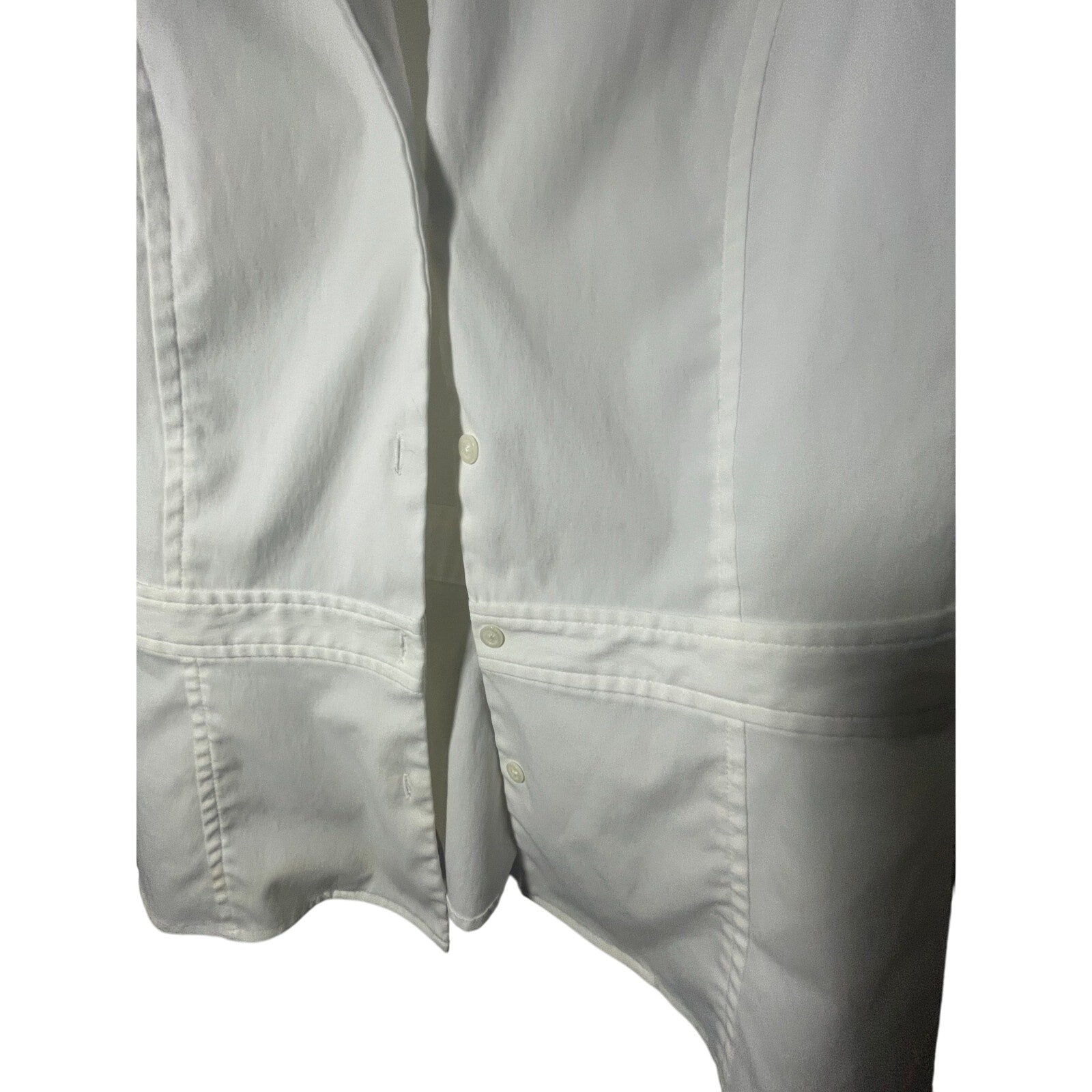 Express Stretch Old Money Diana  Sleeveless White Blouse Quiet Luxury Modest