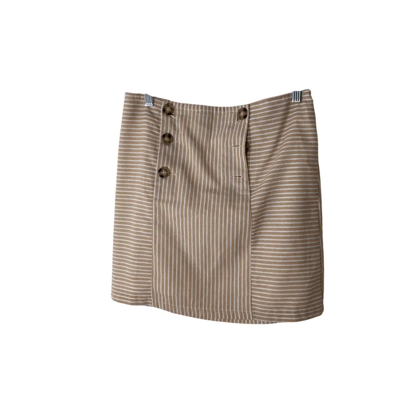 Altar'd State Medium Neutral Tone Button  Preppy Sailor Chic Skirt