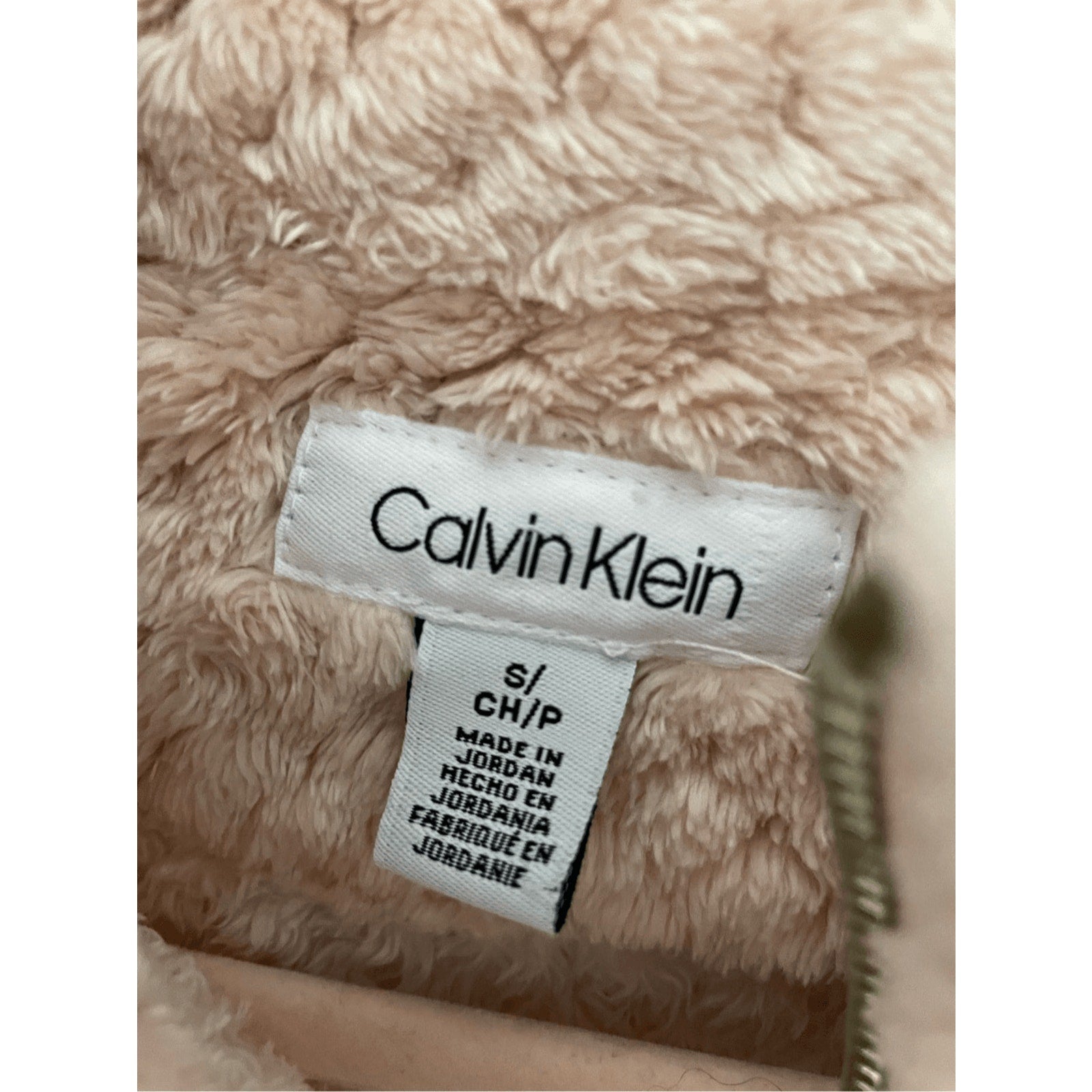Calvin Klein Women's Suede Plush Blush Pink Vest Soft Girl Slavic Winter Russian