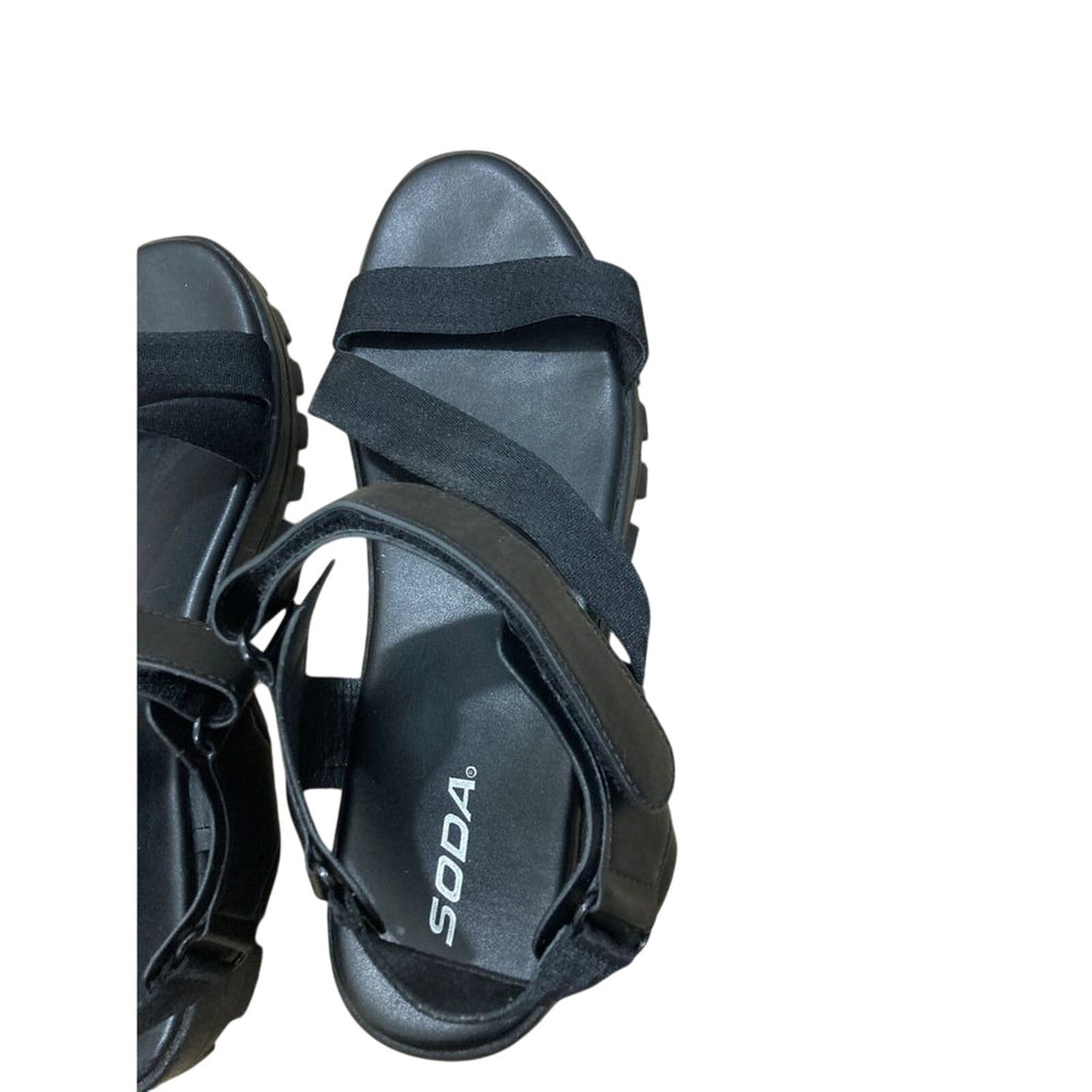 Sodas 10 Comfy Casual Preppy Ankle Strap Velcro Platform Hippie Retro Sandals