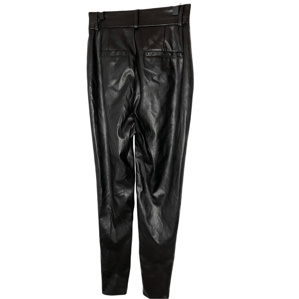 Windsor Women's XS Faux Leather Black Festive Trousers Festival Western Grunge