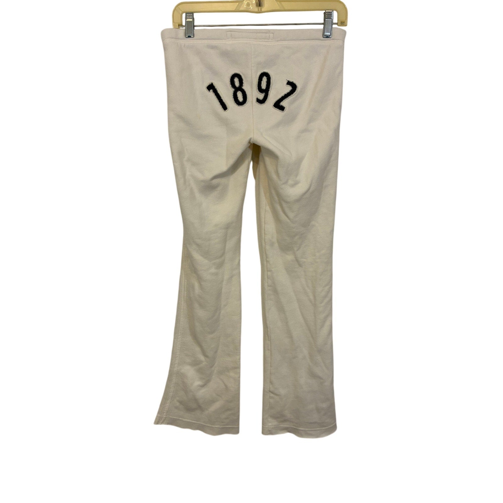 Vintage Y2K Abercrombie & Fitch 1892 Spellout Fold Over Flare Yoga Pants XL
