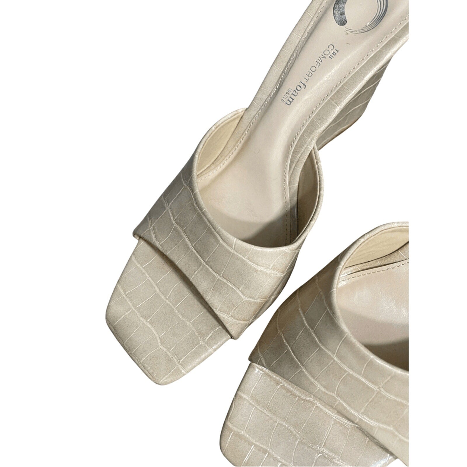 Journee Collection Women's Taupe Vivvy Wedge Slip On Open Toe Sandals