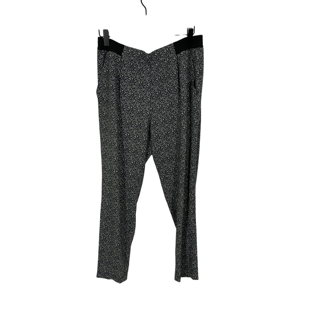 Gorgeous Black Slouch Jersey Tapered Trousers S Lou & Grey Novelty Print Lounge