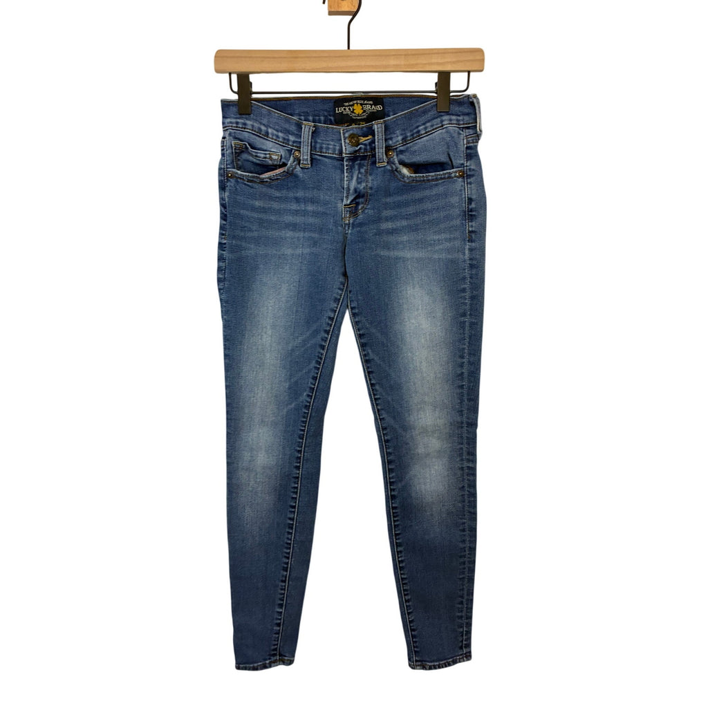 Lucky Brand Charlie Skinny Jeans Women’s Size 0/25 Mid Rise Stretch Denim