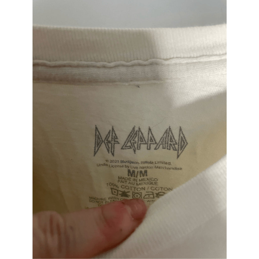 Def Leppard Unisex Graphic Tee Grunge Emo Rock Punk 90's Heavy Metal SZ Medium