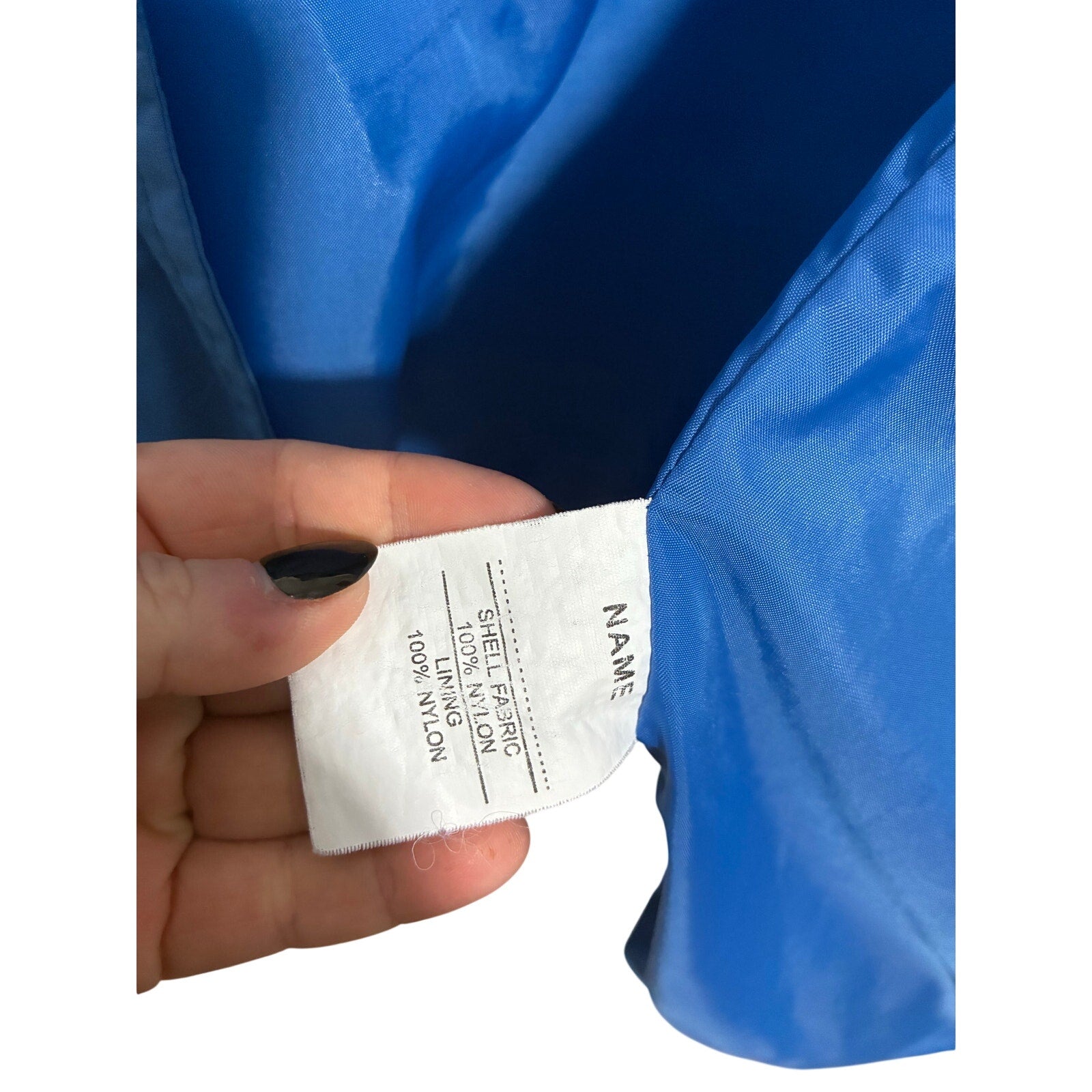 Jack Murphy Blue Waterproof Rain Jacket Nylon Outdoor Windbreaker Women 8 Gorp