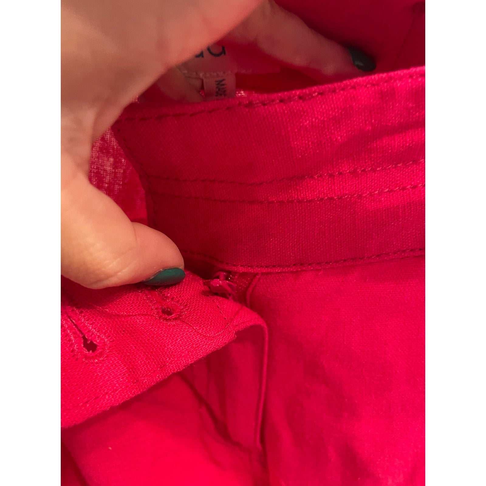 Acua Pink Barbie Linen XL Coastal Grandma Lagenlook Casual Straight Leg Pants