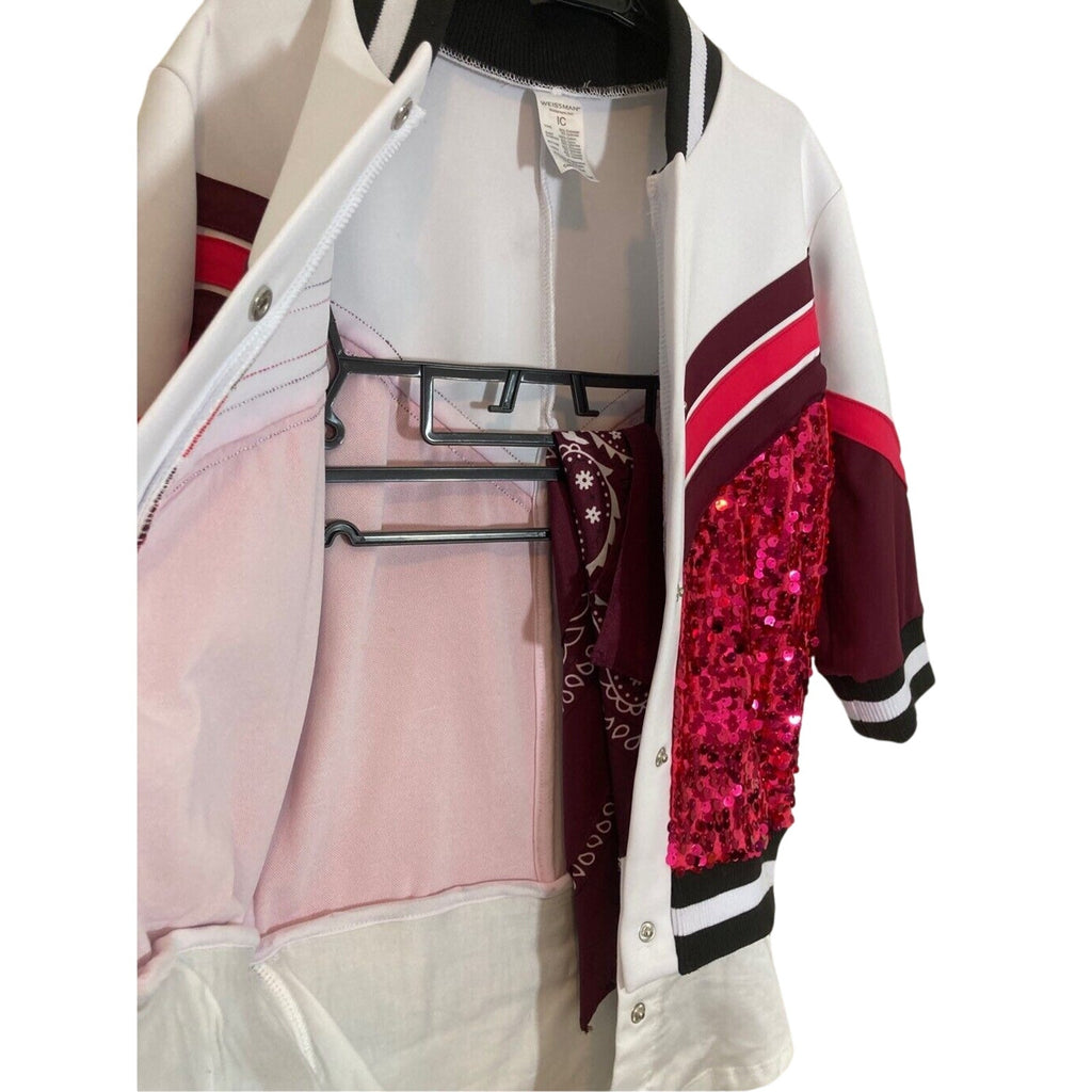 Weisman Embezzled Sparkly Pink Track Suit