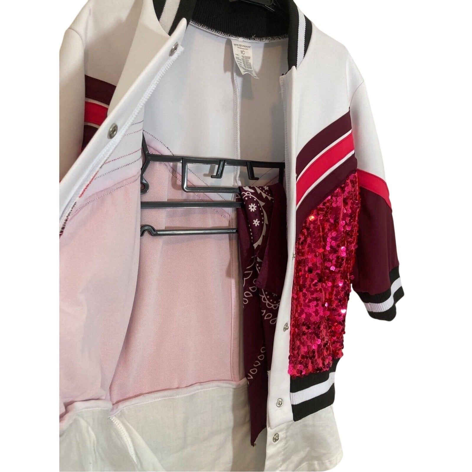 Weisman Embezzled Sparkly Pink Track Suit