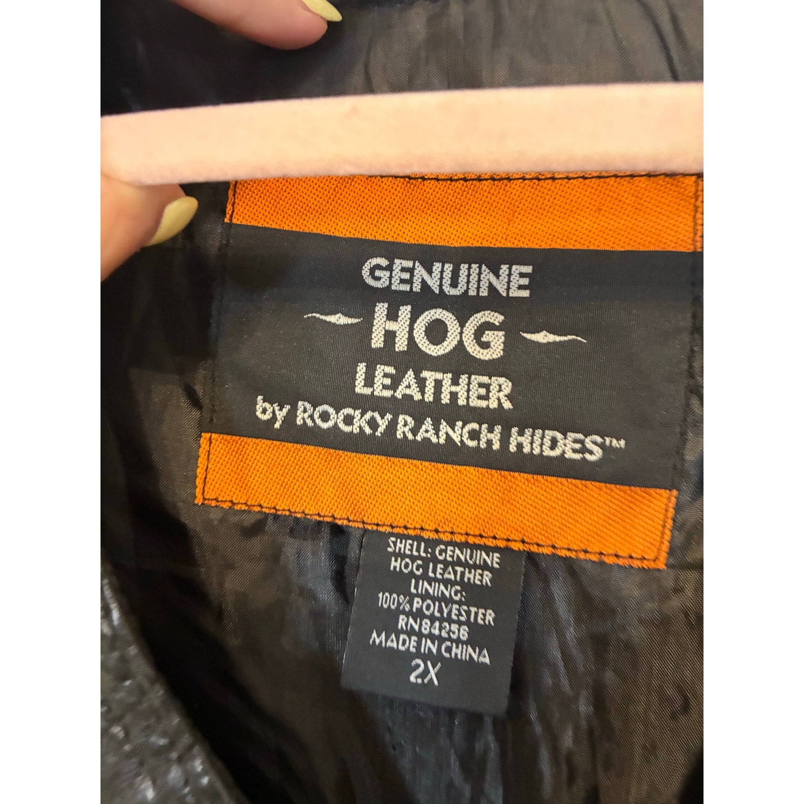 Harley Davidson Rocky Ranch Hides Rock Men's Genuine Hog Leather Biker Vest 2X