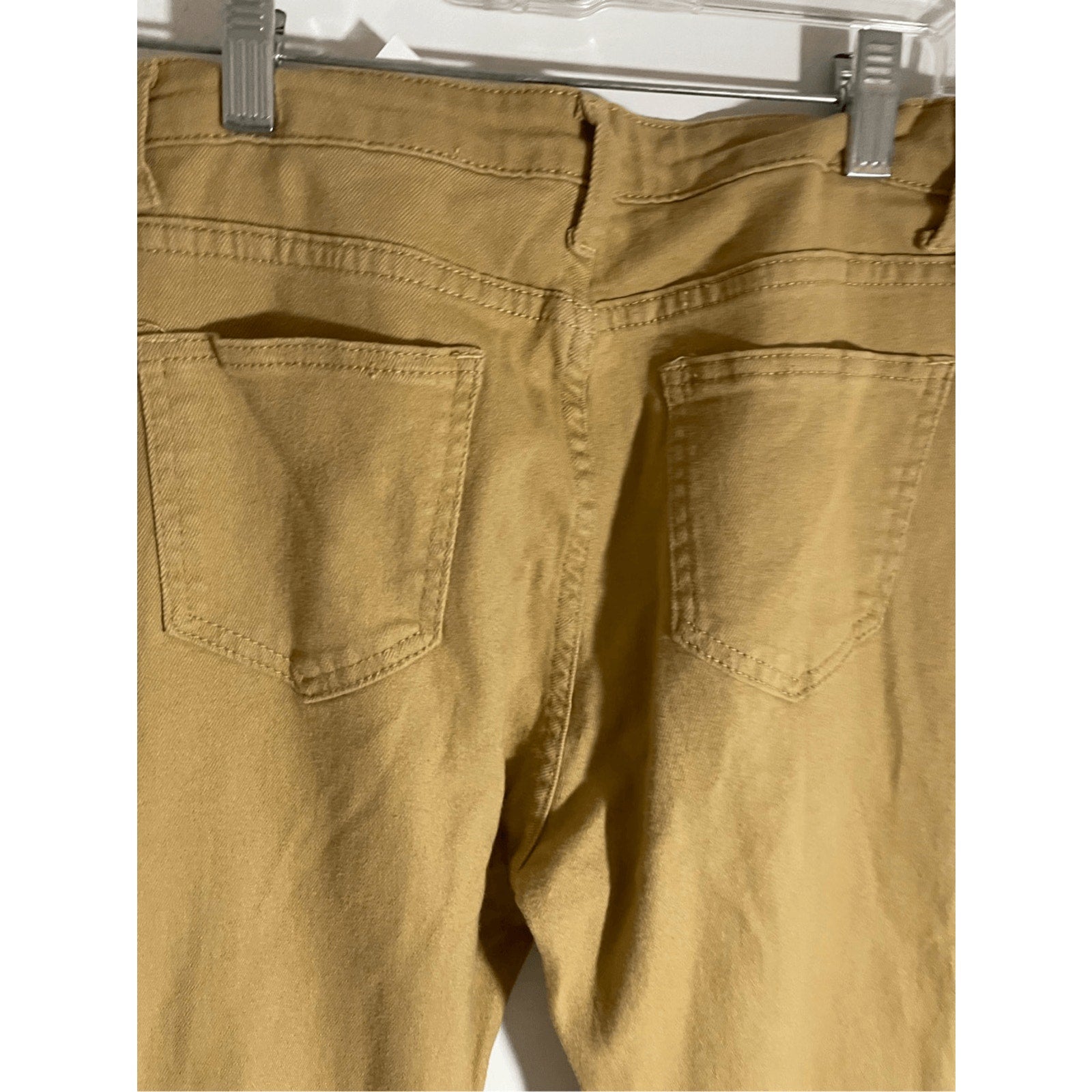 Women High Rise Geisha Jeans Flared Bootcut Tan Denim Caramel size S