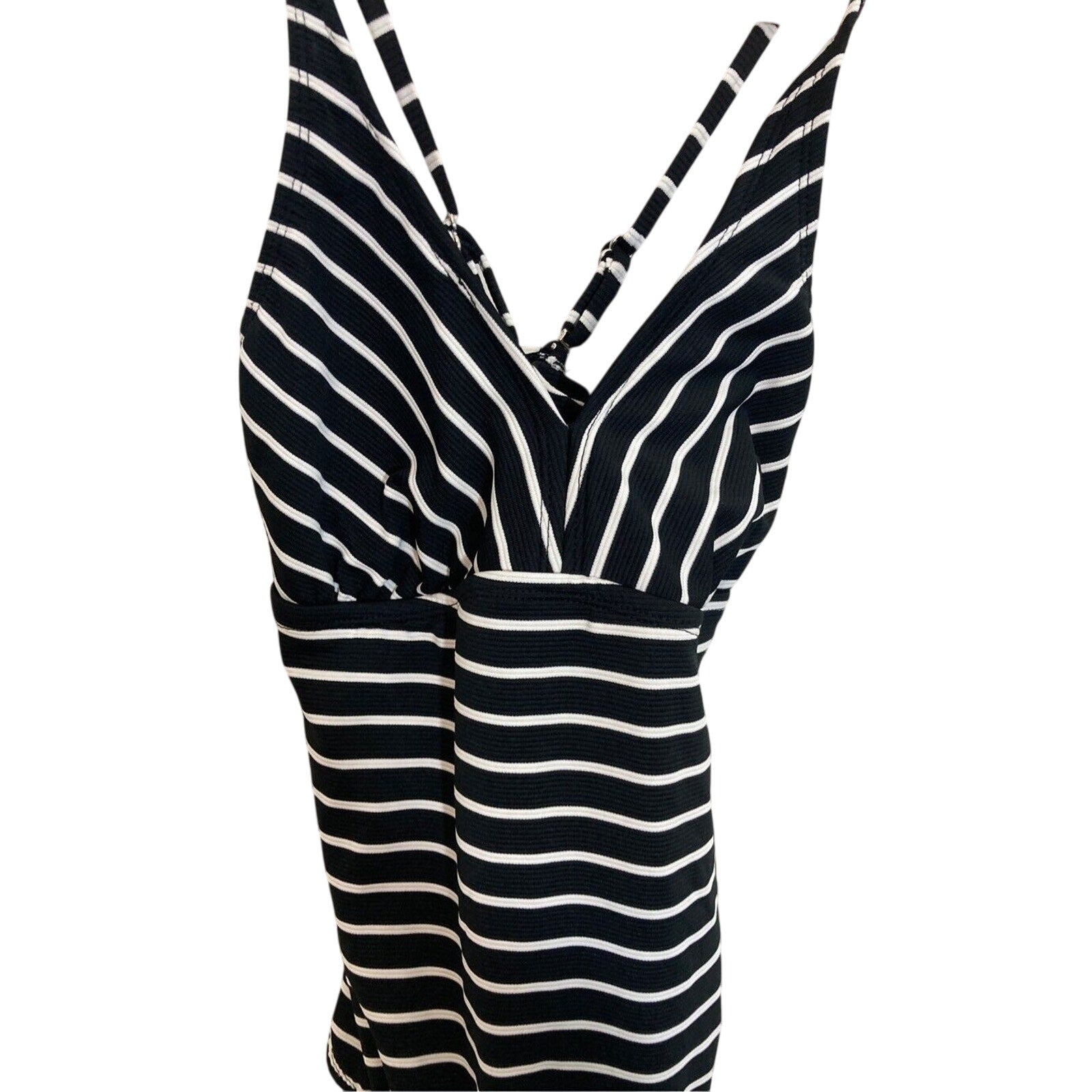 Catalina Vintage Women's Curvy Striped Adjustable Retro Pin Up One-Piece
