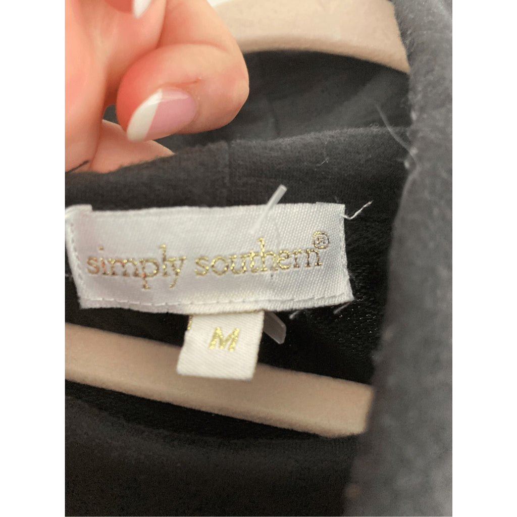 Simply Southern M Cowl Neck Women's Hoodie Preppy Minimalist Loungewear Pilates