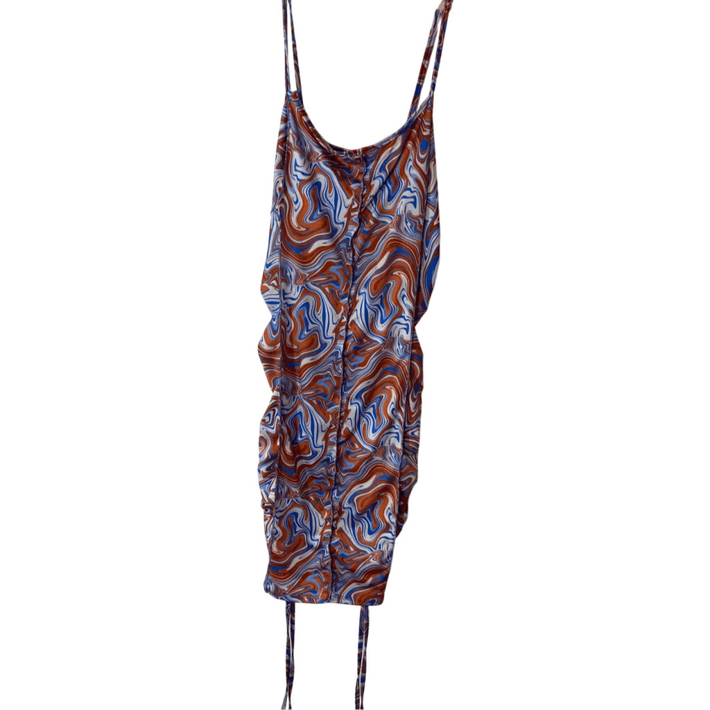 Just Polly Large Clubbing Women's Slip Marble Art to Wear Avant Garde Dress