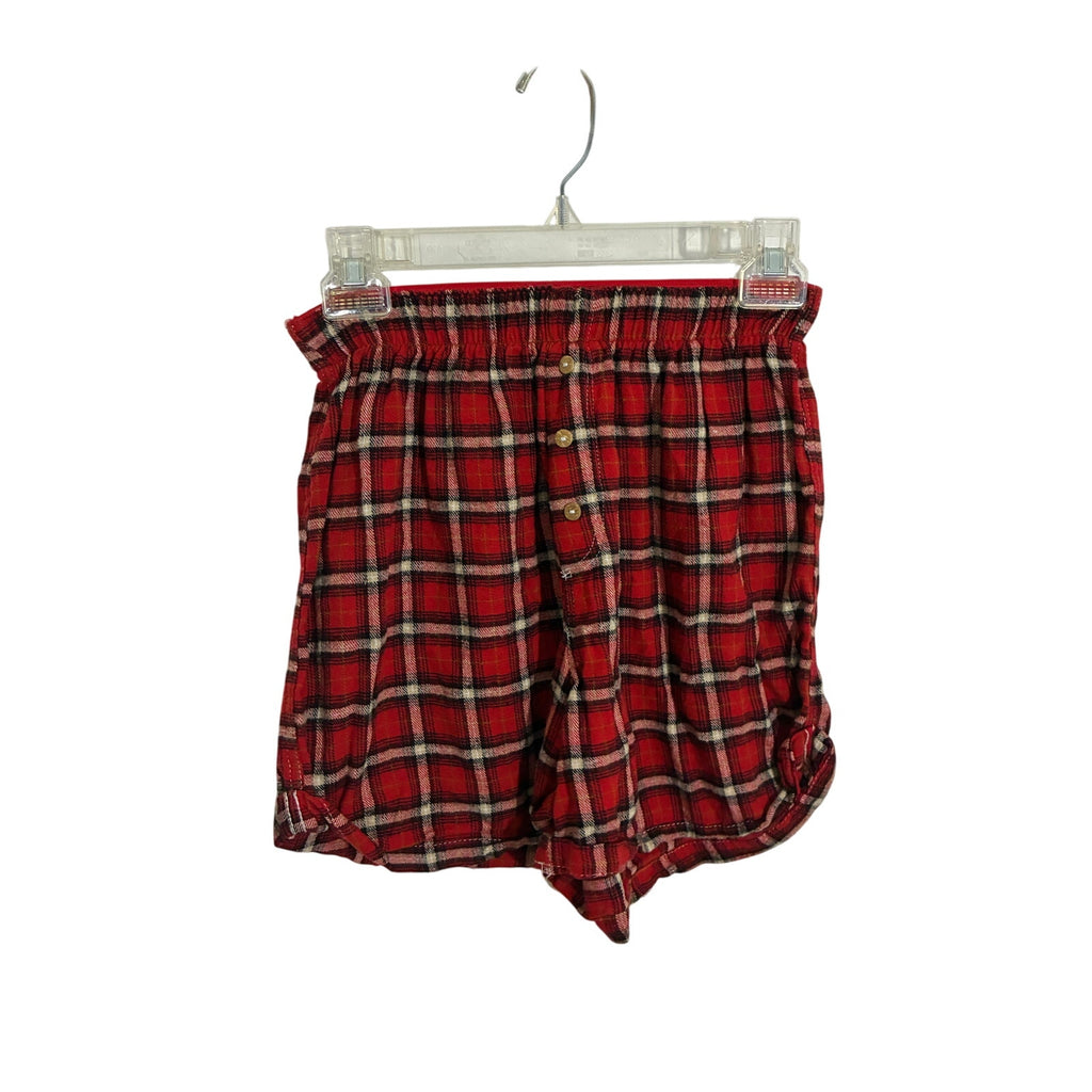Sunday Morning Boxer Shorts Holiday Christmas Plaid XS Women's Free People