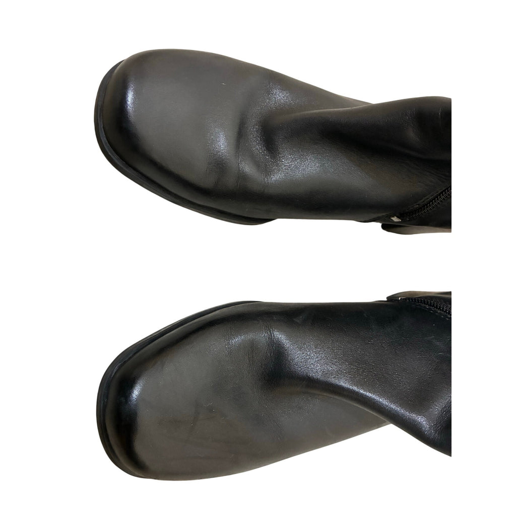 Clarks Black Leather Ankle Booties Women’s Size 9 Comfort Casual Boots Edgy Goth