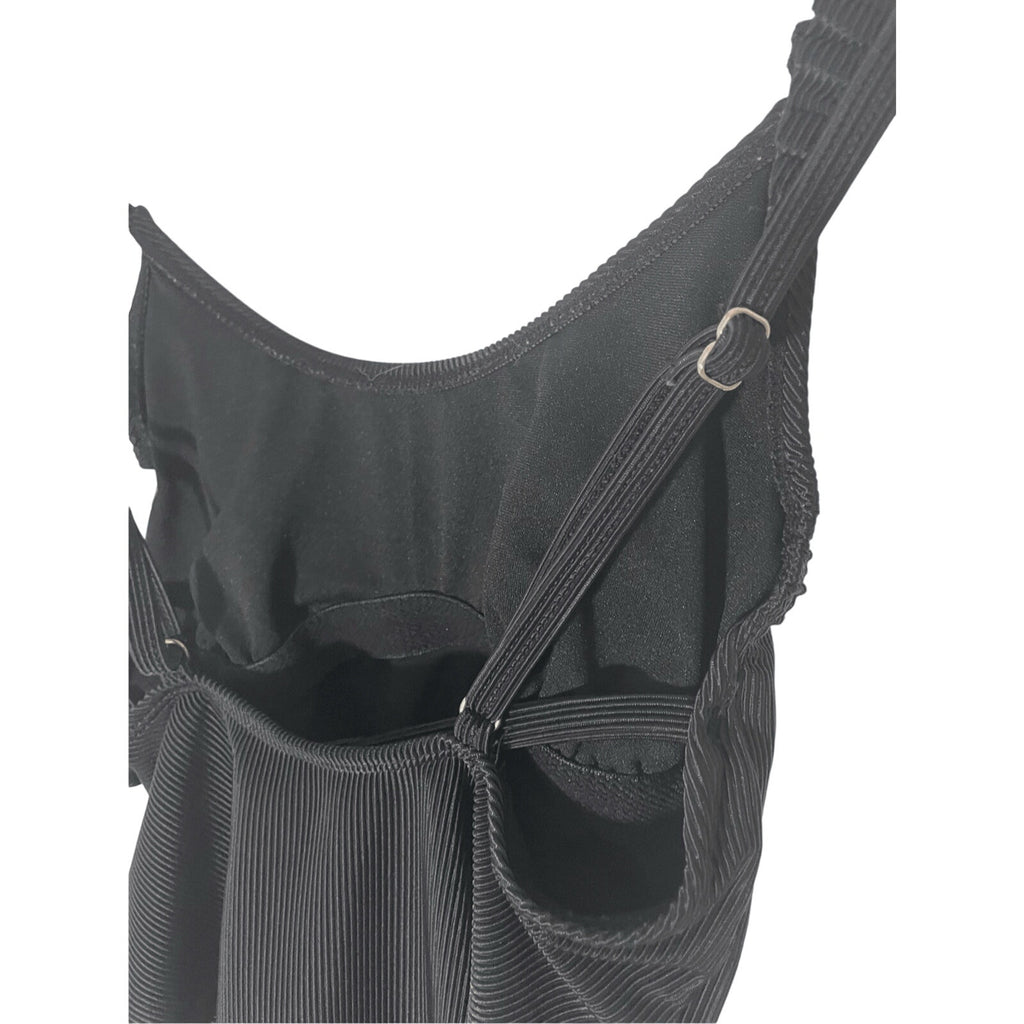 Xhilaration Black One Piece Women's Spandex Bikini S Modest Fitting Beach Resort