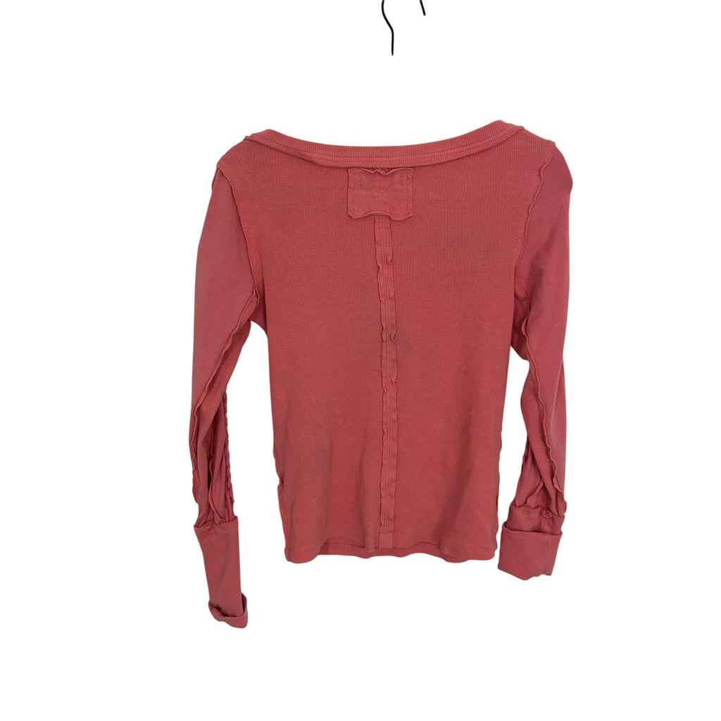 Free People We The Free Daisy Ribbed Braided Cotton Long Sleeve Y2K Bratz Barbie