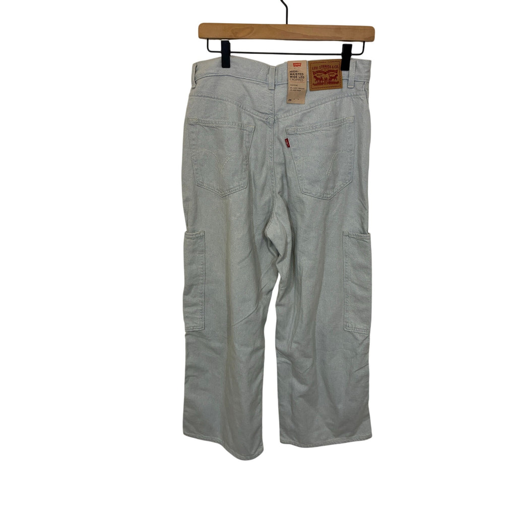NWT Levi’s Ribcage Straight Ankle Super High Rise Light Baggy Carpenter Cargo 29