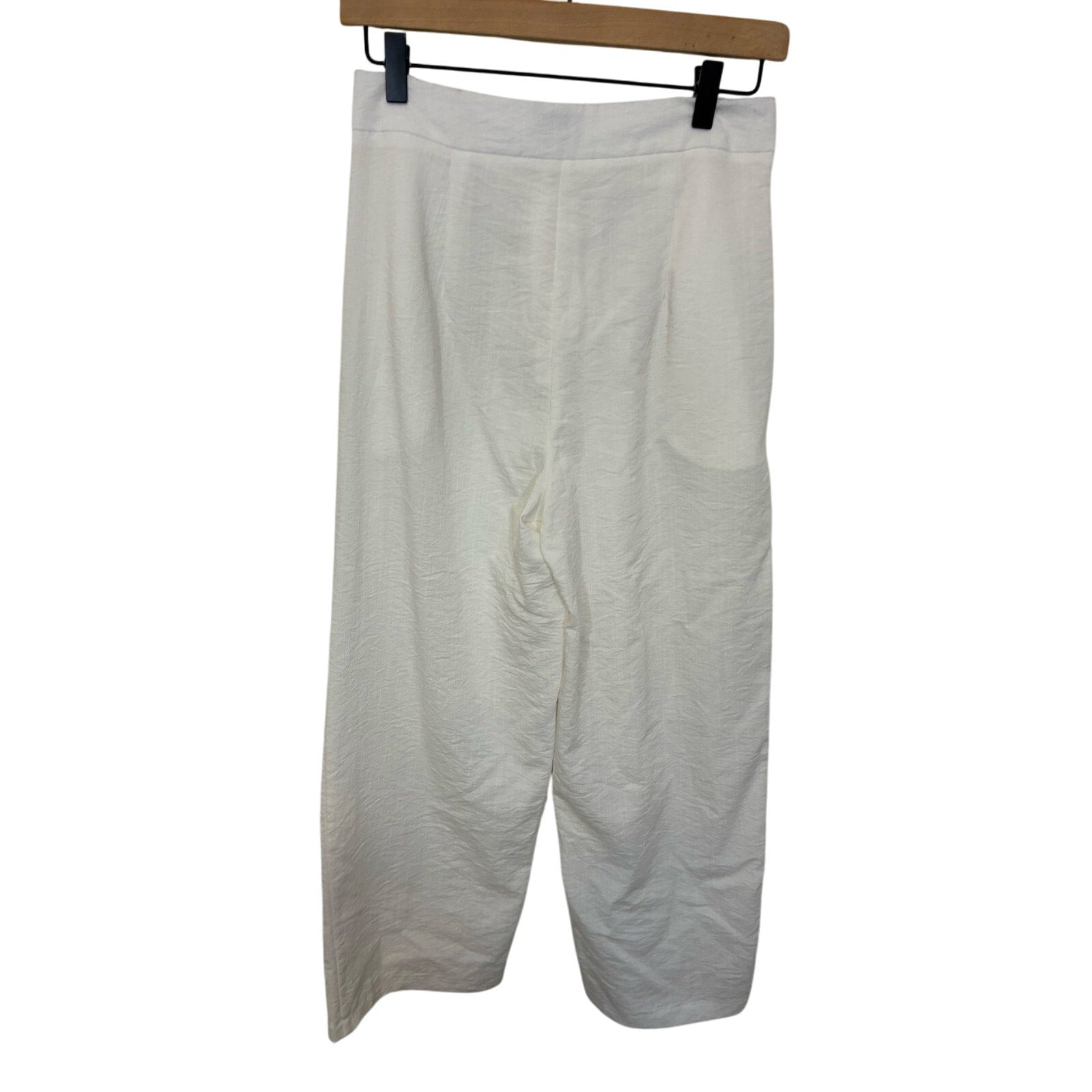 She by ND Women’s White M Yacht Preppy Trousers Minimalist Casual Closet Staple