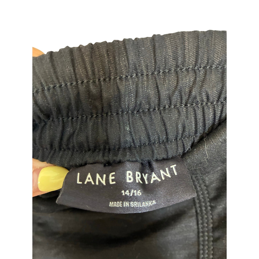Lane Bryant Cotton Black Casual Coastal Closet Staple Minimal Preppy Shorts 14/16
