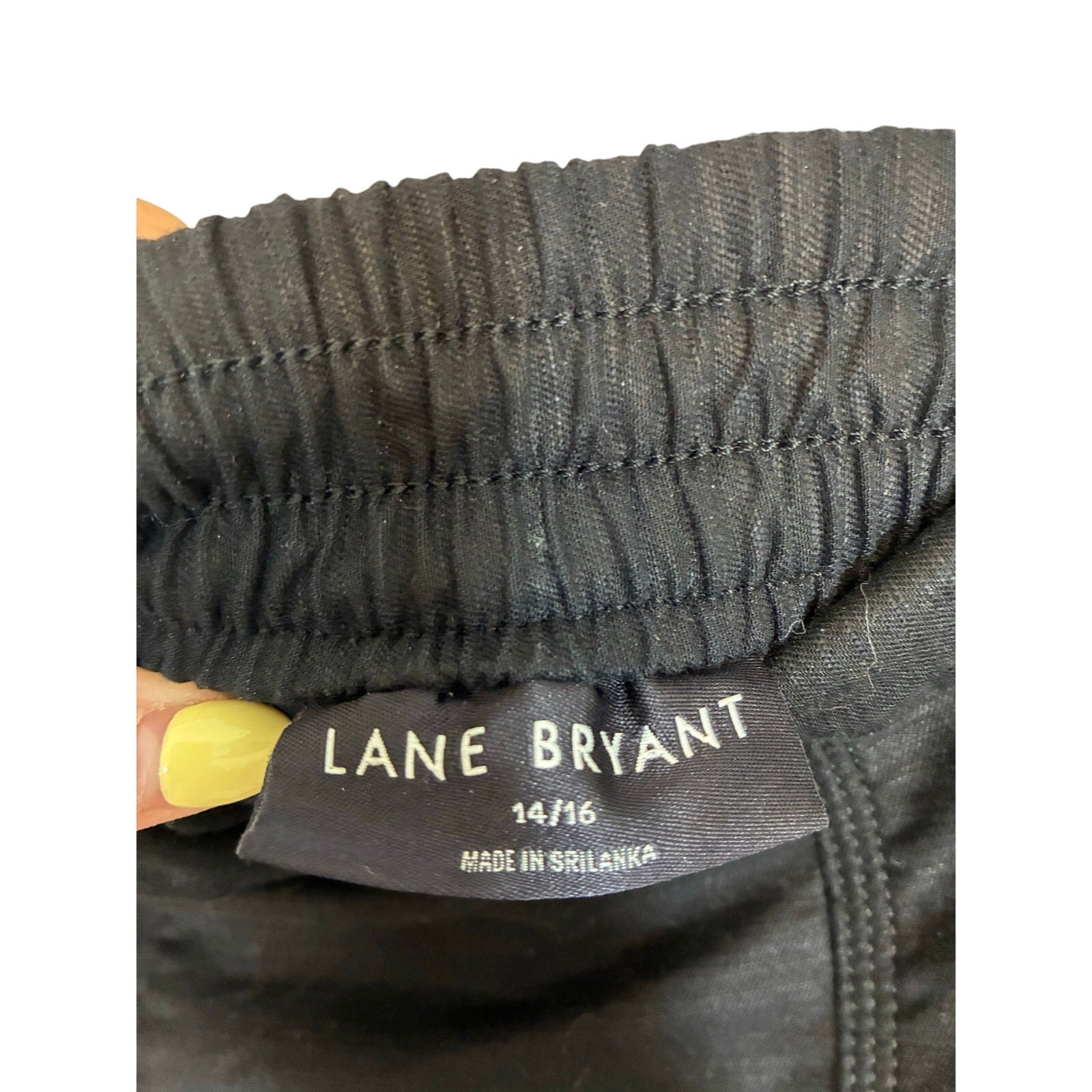 Lane Bryant Cotton Black Casual Coastal Closet Staple Minimal Preppy Shorts 14/16