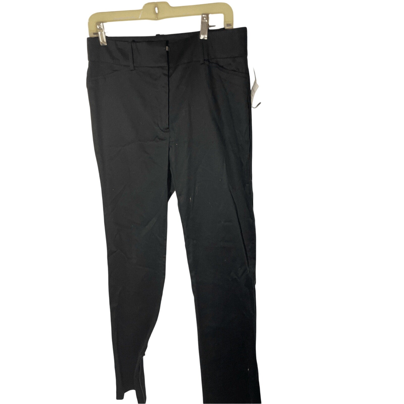NWT Zara Women's Cotton Black MidRise Career Wear Dress Slacks Sz 10 Business