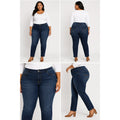 Lane Bryant Midrise Signature Fit Dark Wash Jeans Sz 20 Denim Plus Size Comfy