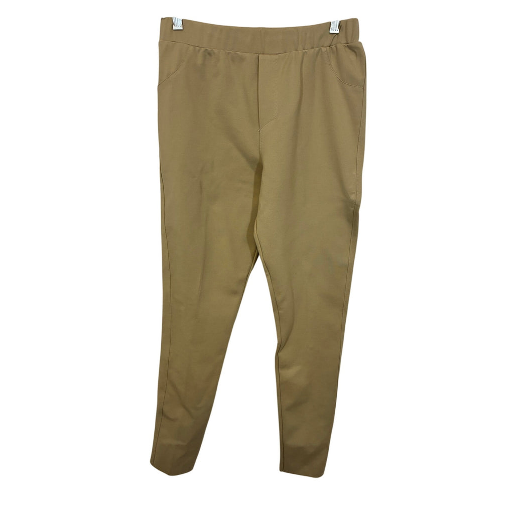 Planet by Lauren G Ponte Pull-On Ankle Pant Khaki 2 / US 10 Corpcore Office