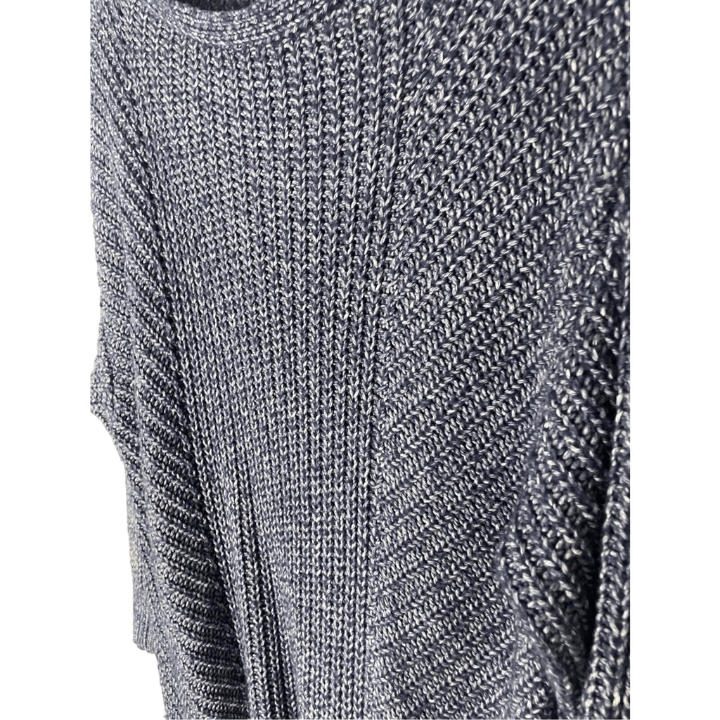 Lou & Grey Womens Sweater Small Blue Long Sleeve Oversized Knit Pullover