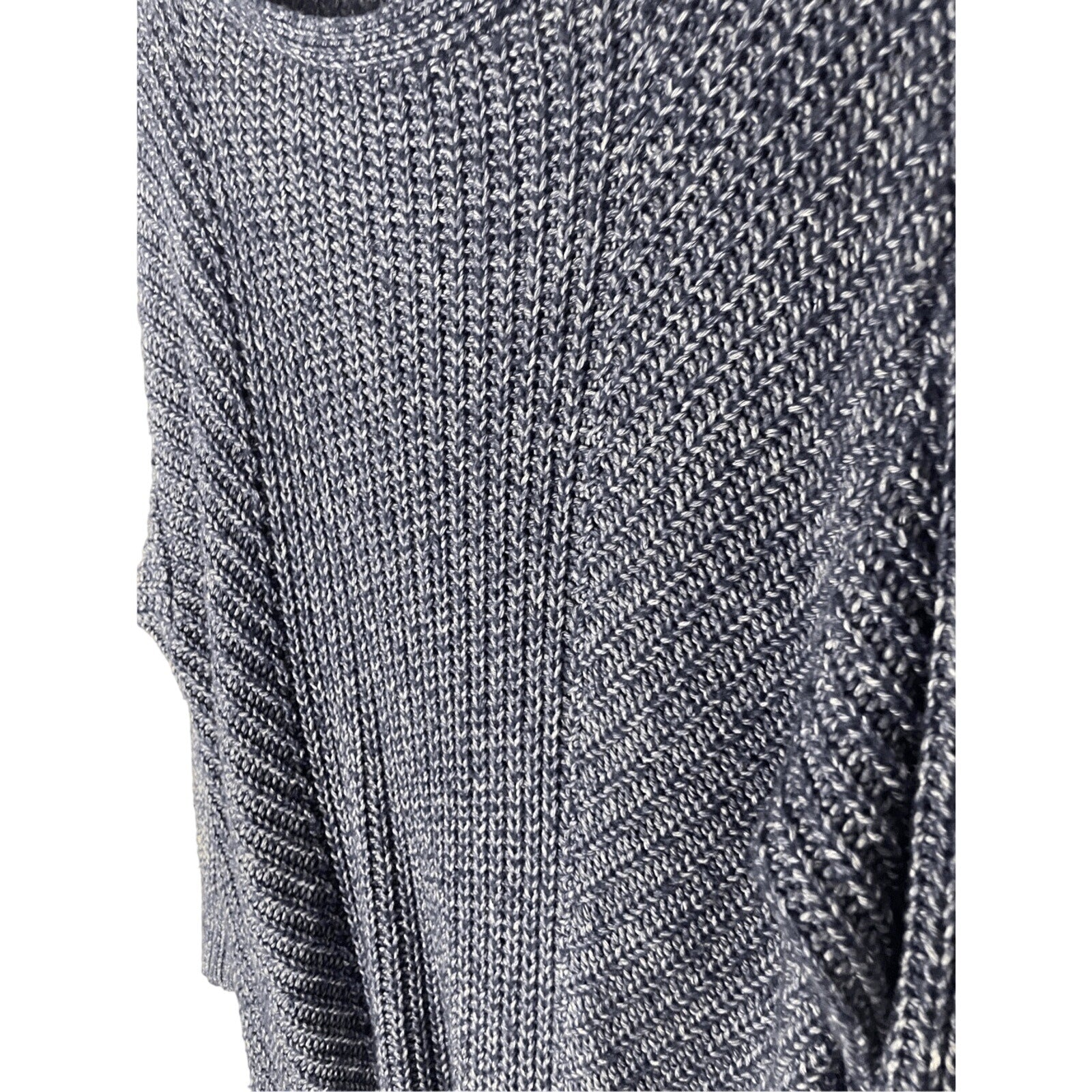 Lou & Grey Womens Sweater Small Blue Long Sleeve Oversized Knit Pullover