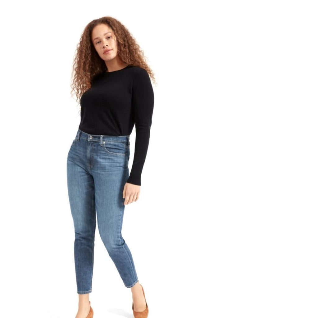 Everlane Medium Wash Skinny Jeans 25 Streetwear Minimalist Relaxed Comfy Casual