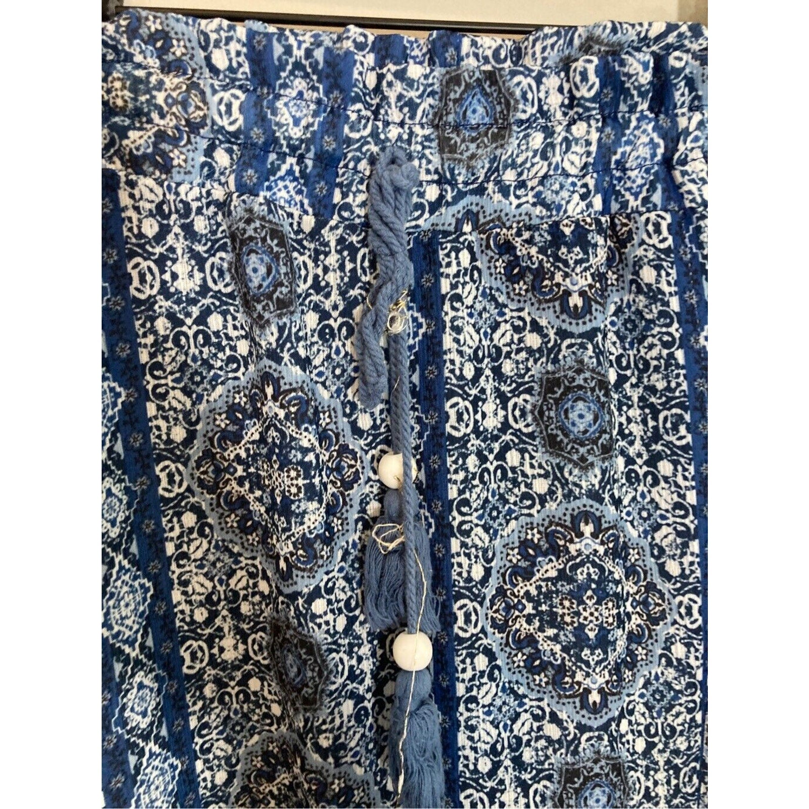 Willow & Sage Women's Tribal Bohemian Medium Harlem Gauzy Pants