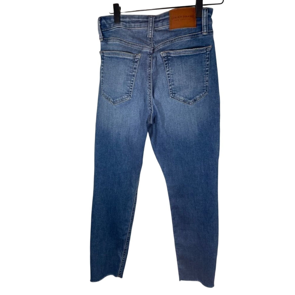Lucky Brand High Rise Bridgette Jegging Jeans Casual Office Friendly Dark Wash