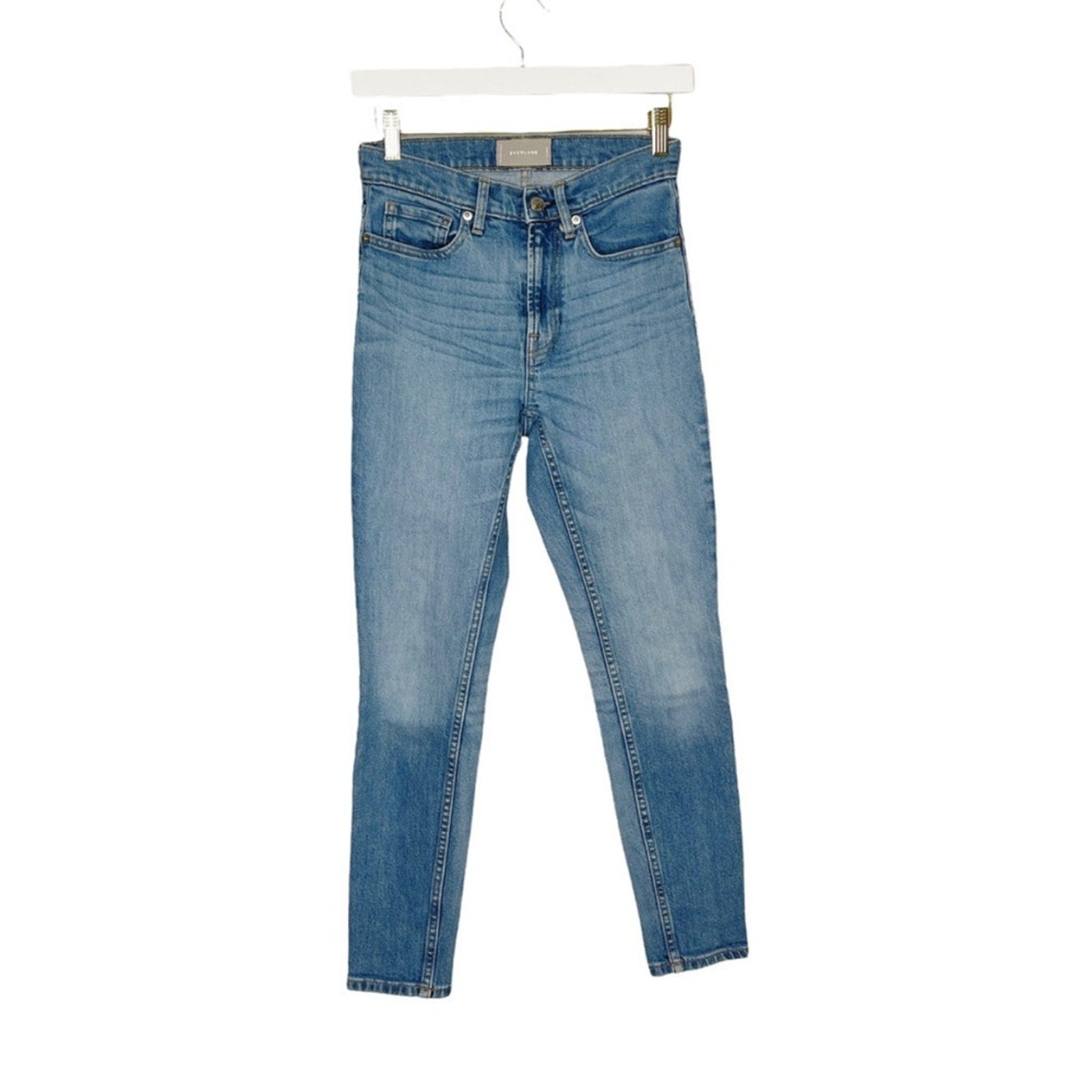 Everlane Medium Wash Skinny Jeans 25 Streetwear Minimalist Relaxed Comfy Casual