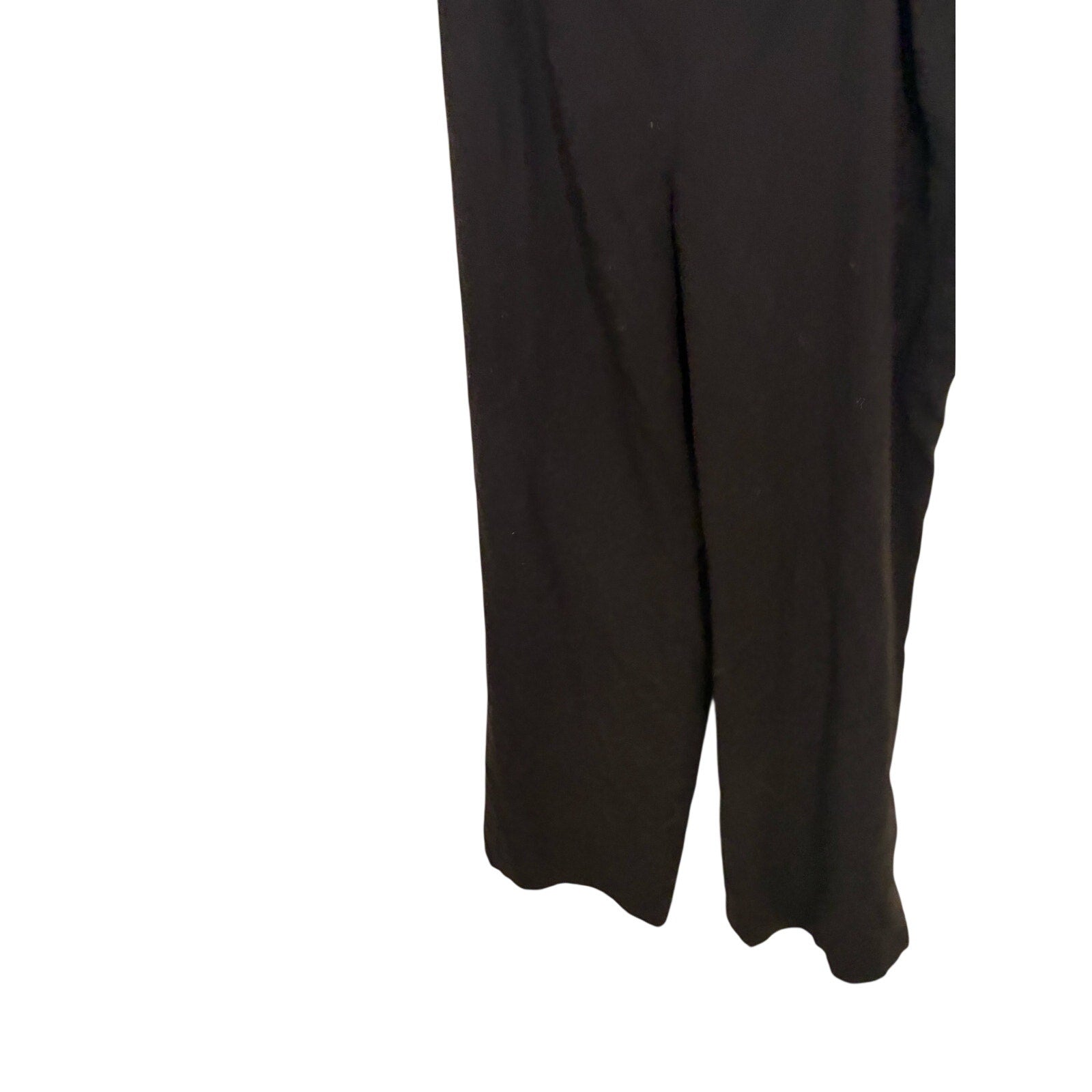 VTG Talbots Italian Wool Espresso Brown Wide Leg Straight Dress Pants Size 14