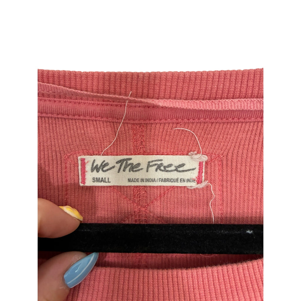 Free People We The Free Daisy Ribbed Braided Cotton Long Sleeve Y2K Bratz Barbie
